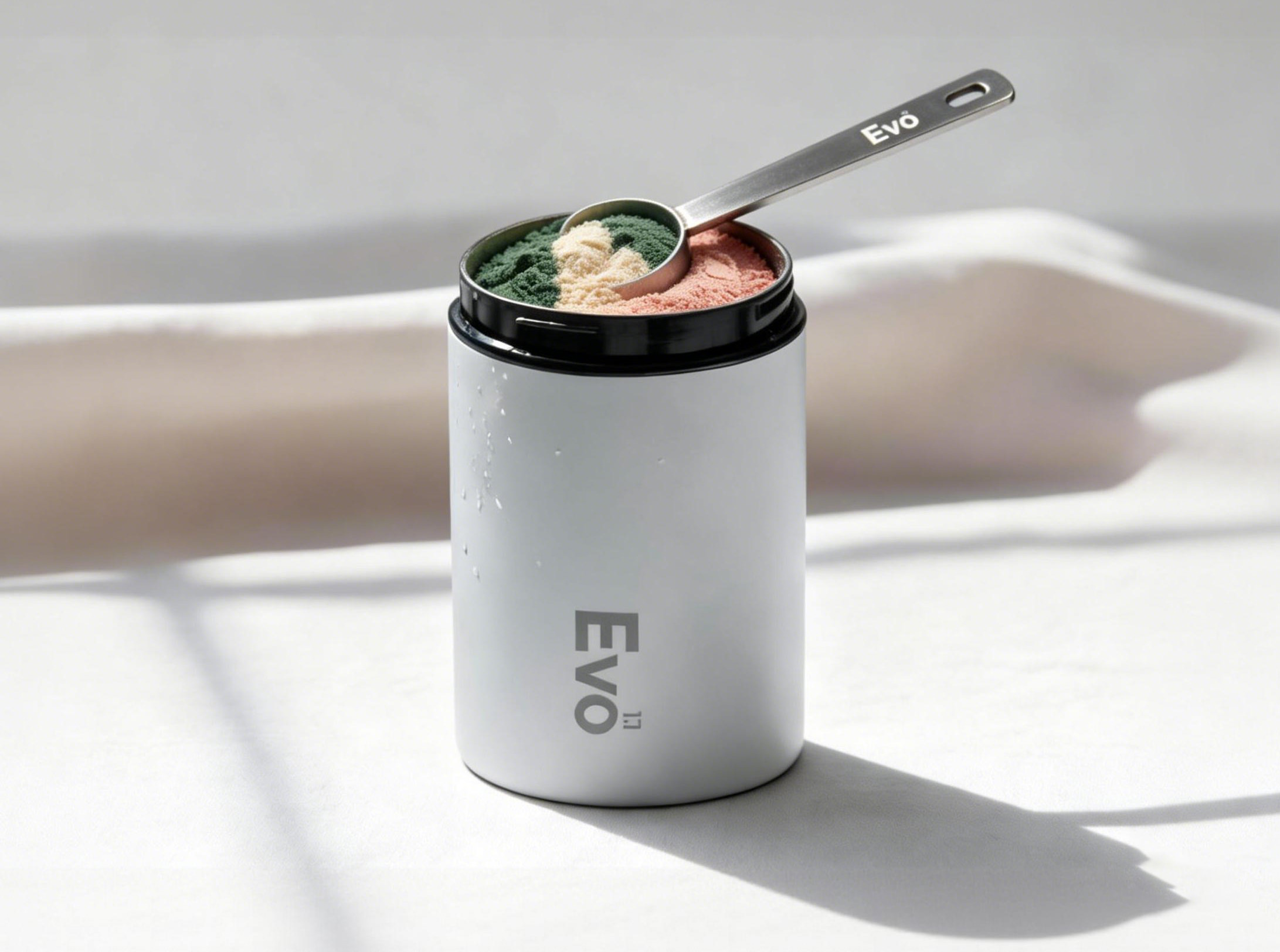 Wellness ingredients arranged on a clean surface