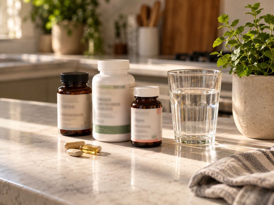 A selection of supplements and nutrients